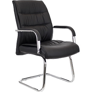 Конференц-кресло 0MX_EV_Everprof Bond CF экокожа черный, хром