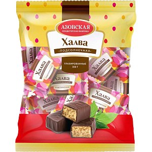 Конфеты_Халва подсолнечная глазированная 350 г