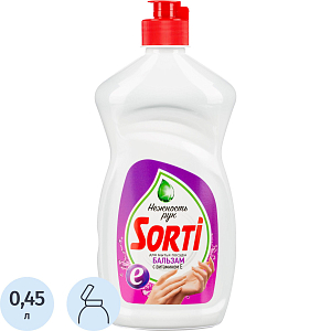 Средство для мытья посуды SORTI бальзам с витамином Е 450г