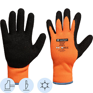 Перчатки TOPFORT ут. с лат. покр. Фриз Базис р. 9