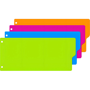 Разделитель листов полоски,пласт,12 л.,4 цвет