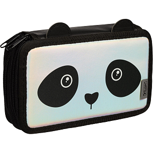 Пенал  Panda 2 отд., кож/зам голография, 190х110 мм, ПКЗ 11-111