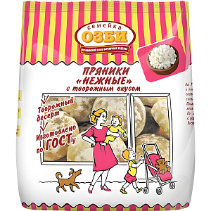 Пряники Семейка ОЗБИ заварные Нежные, 400г