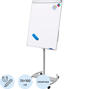 Флипчарт 70х100 на роликах Attache