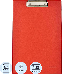 Папка-планшет  A4 красный Россия