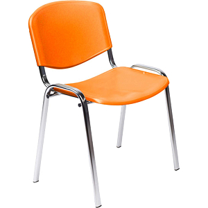 Стул БМФ Easy Chair Rio(ИЗО) хром, пластик оранжевый