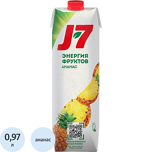 Нектар J7 Ананас с мякотью, 0,97л