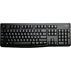 Клавиатура Logitech USB K120 ANSI EN/RU BLACK (920-002583)