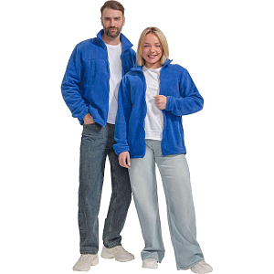 Толстовка флисовая (260 гр) син 104-108/170-176