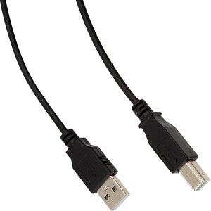 Кабель USB 2.0 AM/BM, 3м, чер (OAVDC002)