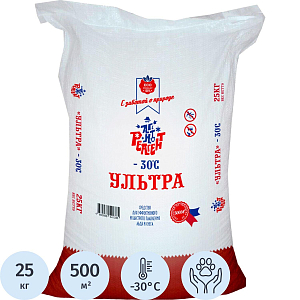 Реагент противогололёдный Mr. Defroster Ультра мешок 25кг._СПб