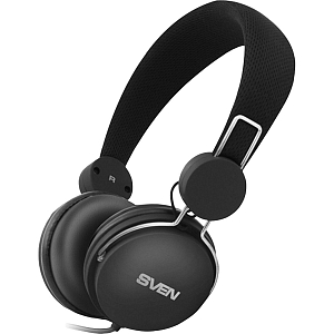 Наушники SVEN AP-320M, черный, мультимедийные с микрофоном