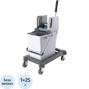 Тележка одноведерная 25л с вертик. отжимом на платф без тр.ручкой 149098