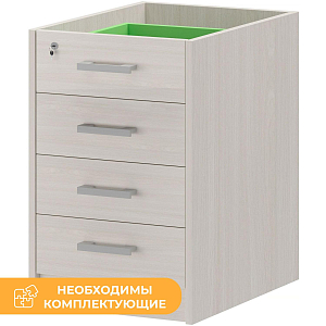 Тумба PT Арго АТ2-07 Каркас тумбы приставной ясень шимо