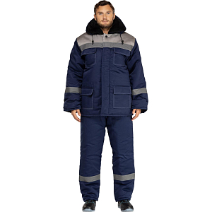 Костюм зим муж (куртка, бр) з35 син/сер 120-124/182-188 (Арсенал-СП)