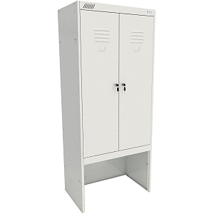 Шкаф для одежды металлический MZ_ШРК 22-800 ВСК с нишей под скамью