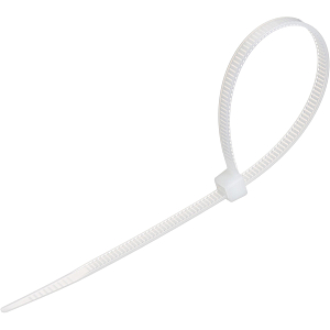Стяжка (хомут) 200 мм x 4,5 мм,Bigtech BT-CT-200-45-W,нейлон,бел,100 шт/уп